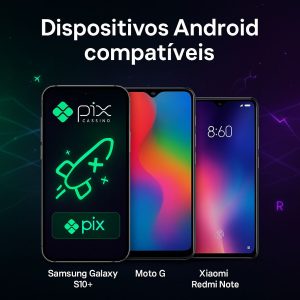Dispositivos Android compatíveis com o aplicativo Cassino Pix
