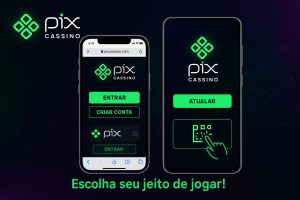 Versão do navegador do Pix Cassino para celulares